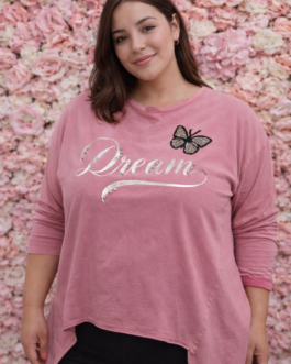 Camiseta curvy mariposa dream