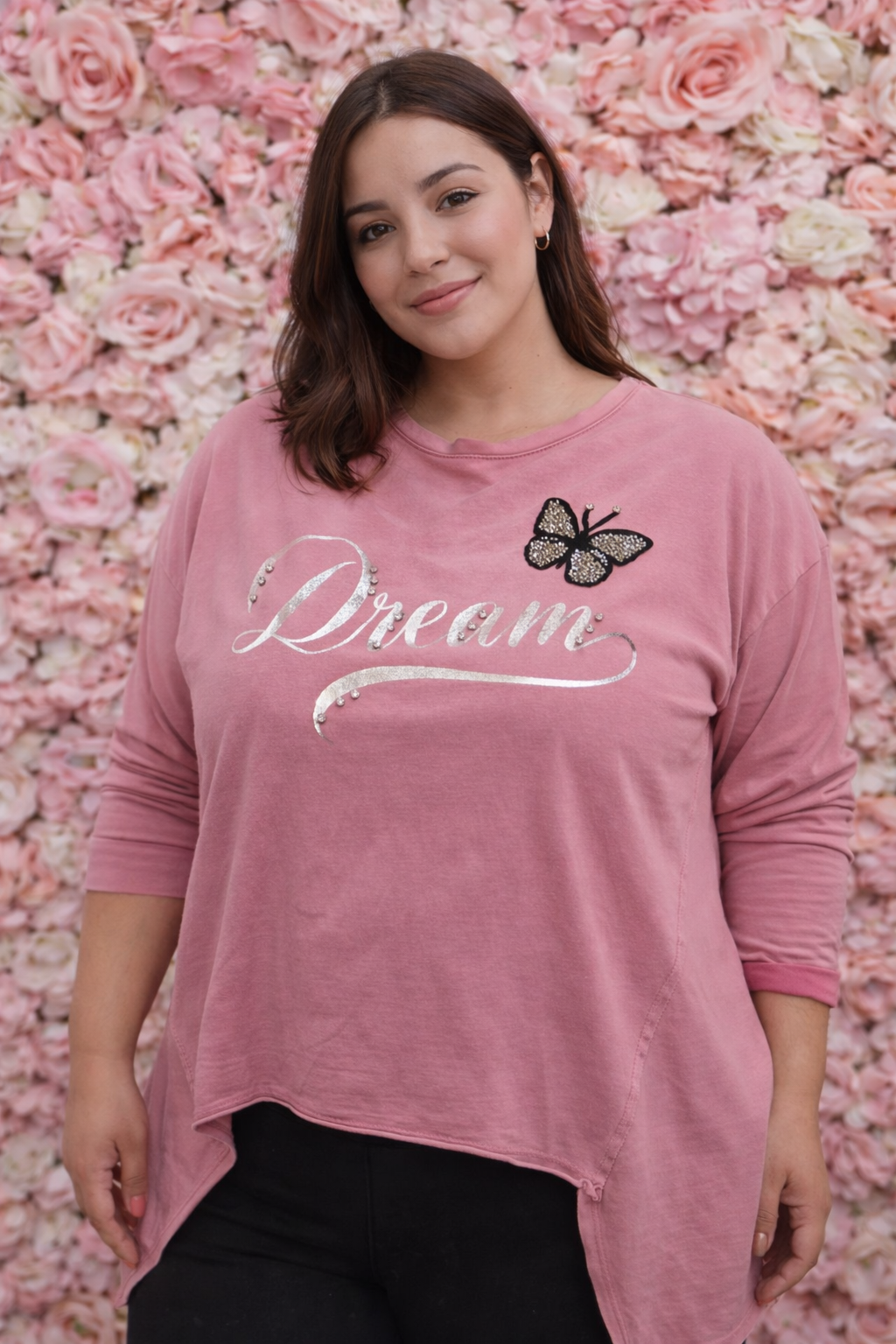 Camiseta curvy mariposa dream