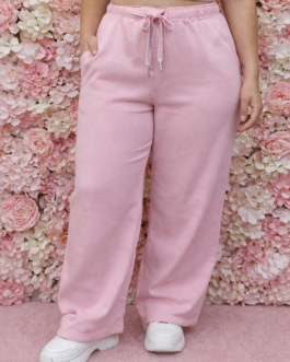 Pantalón elástico lazada brillo