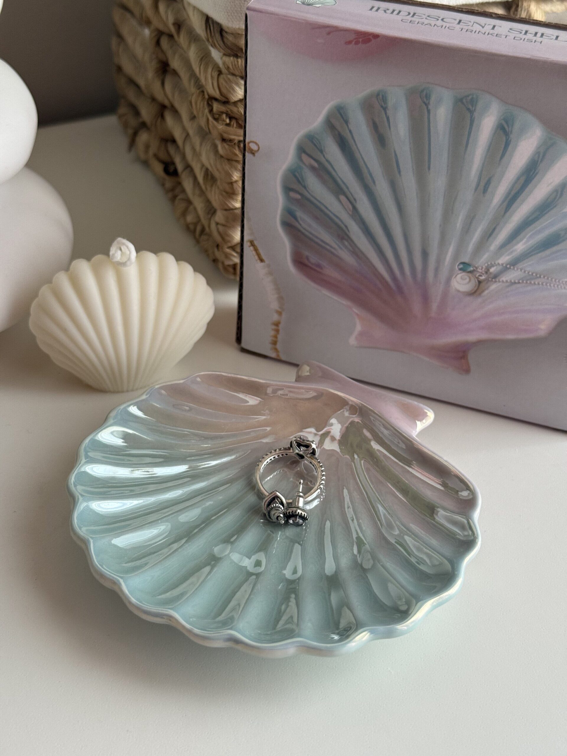 Porta anillos concha marina