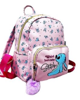 Mochila Stitch con pompón