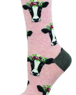 Calcetines vacas rosa