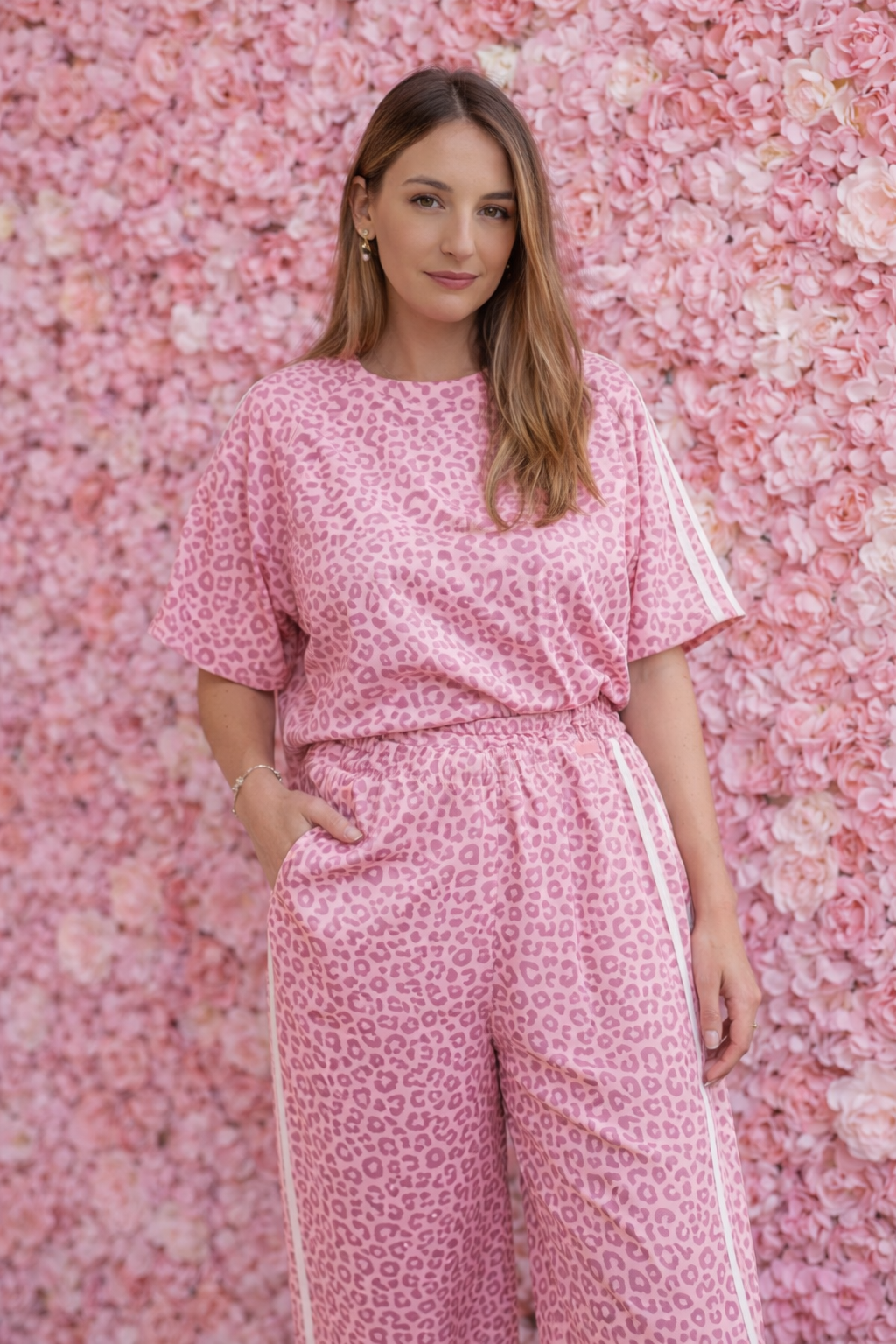 Chándal animal print rosa