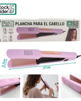Plancha rosa para el cabello