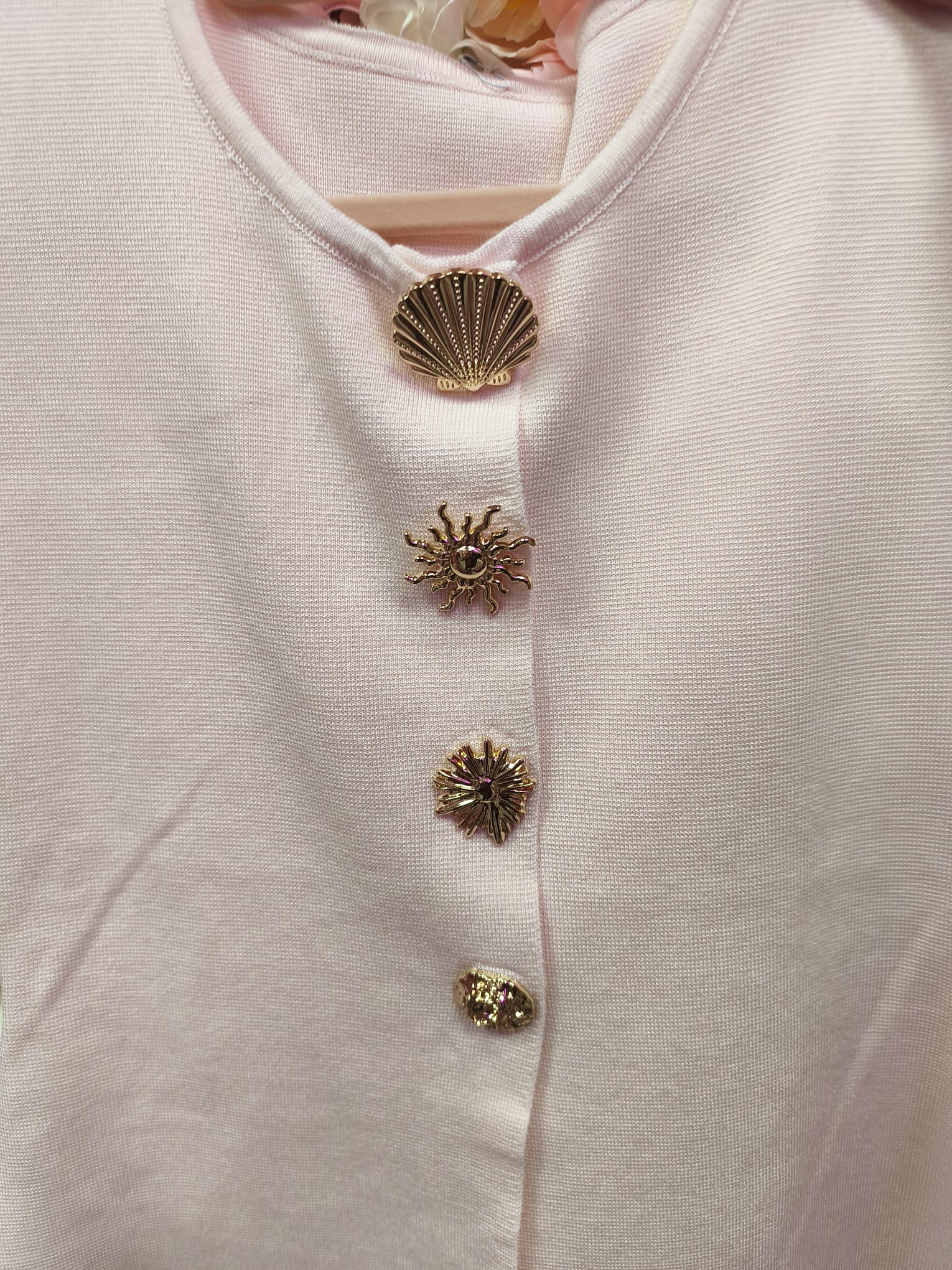 Top rosa botones marinos - Imagen 3