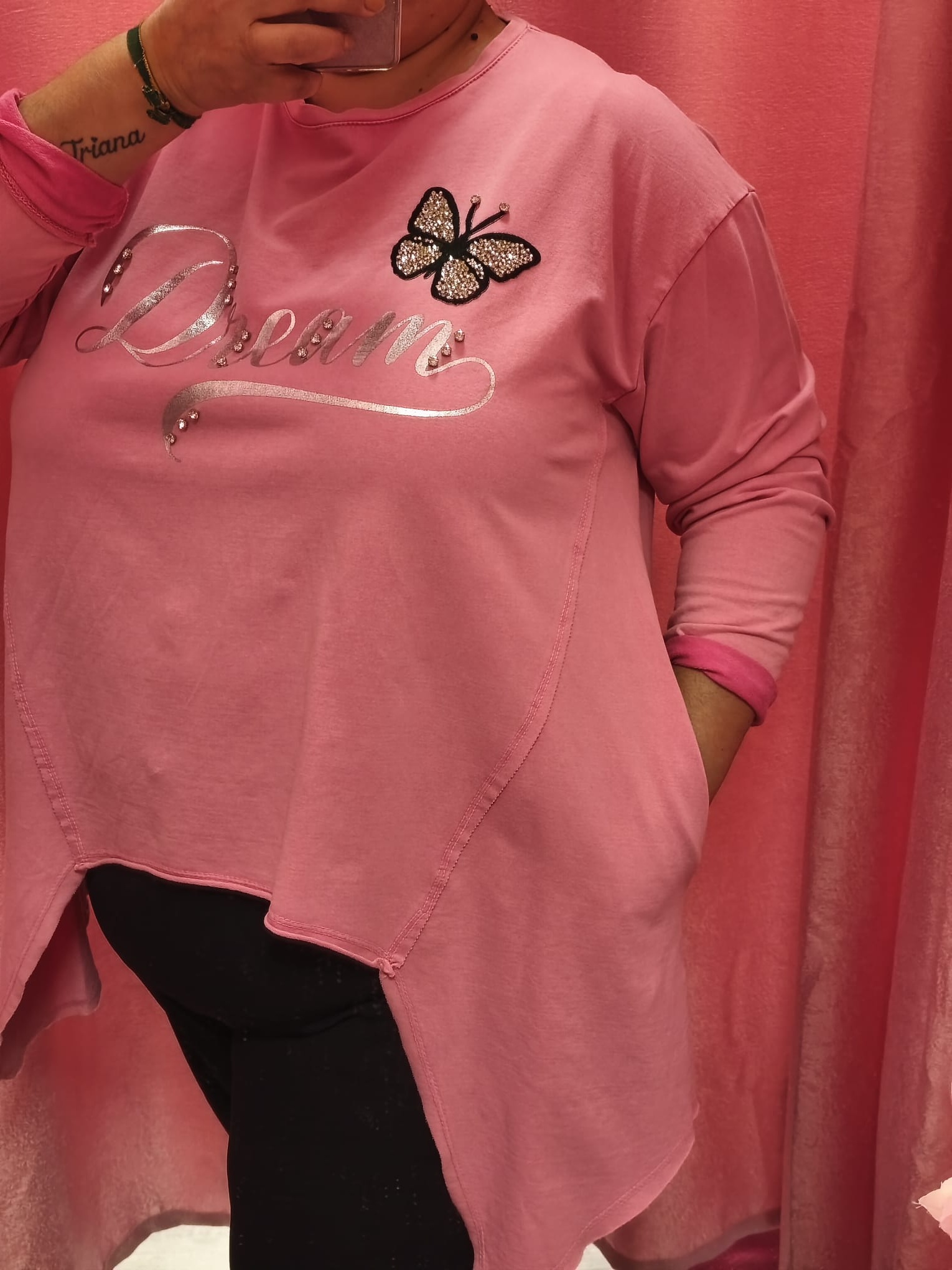 Camiseta curvy mariposa dream - Imagen 2