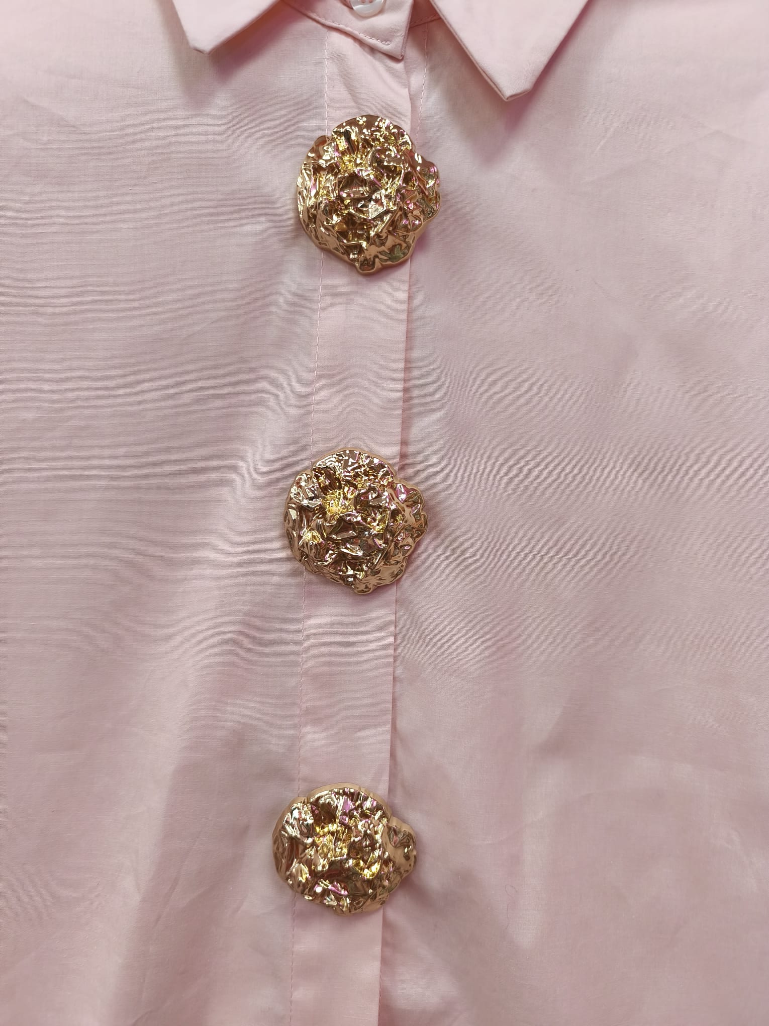 Camisa curvy botones dorados - Imagen 3