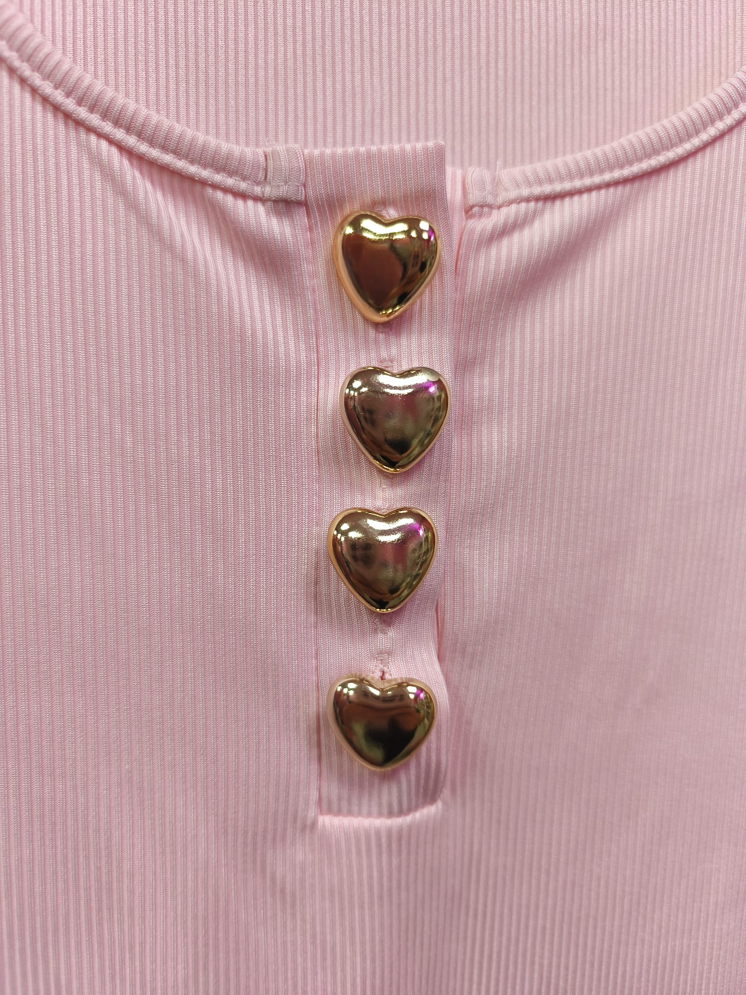 Camiseta licra corazones dorados - Imagen 2