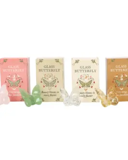 Mariposa de cristal decorativa