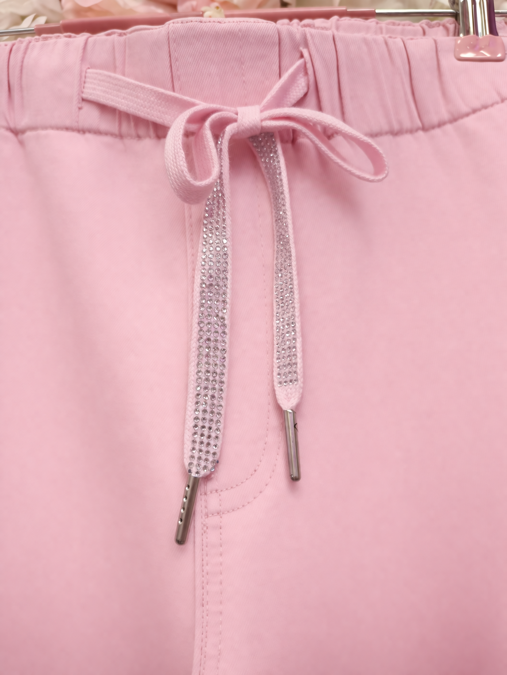 Pantalón elástico lazada brillo - Imagen 4