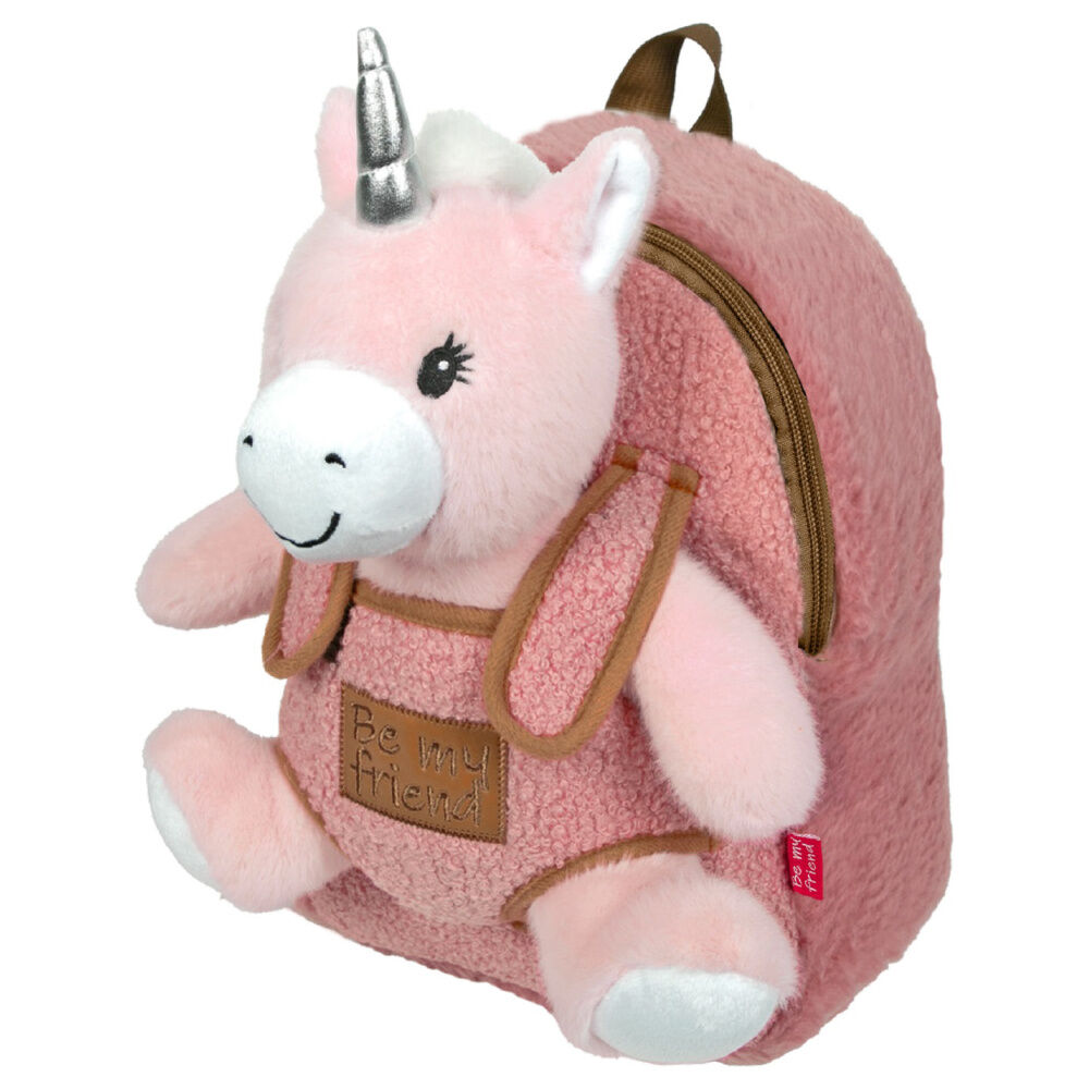 Mochila peluche con unicornio