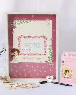 Marco de deseos y firmas primera comunión