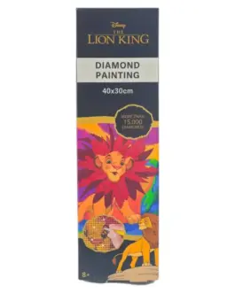 Pintura de diamantes Simba