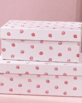 Caja de almacenaje fresas