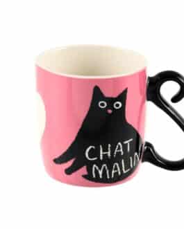 Taza chat malin gatito