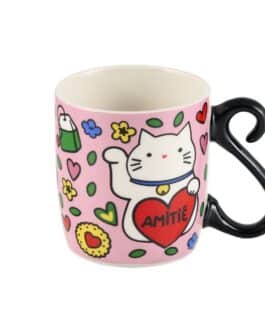 Taza amitié gatito