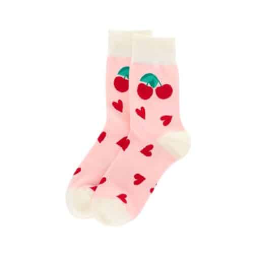 Calcetines cerezas y corazones - Todo Pink