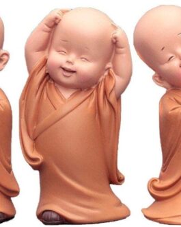 Pack 3 mini budas resina