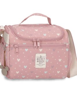Bolsa térmica porta alimentos Mickey Mouse rosa