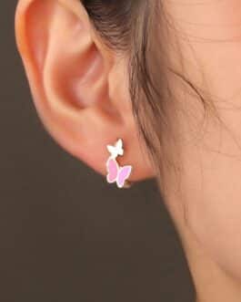 Pendientes plata mariposas