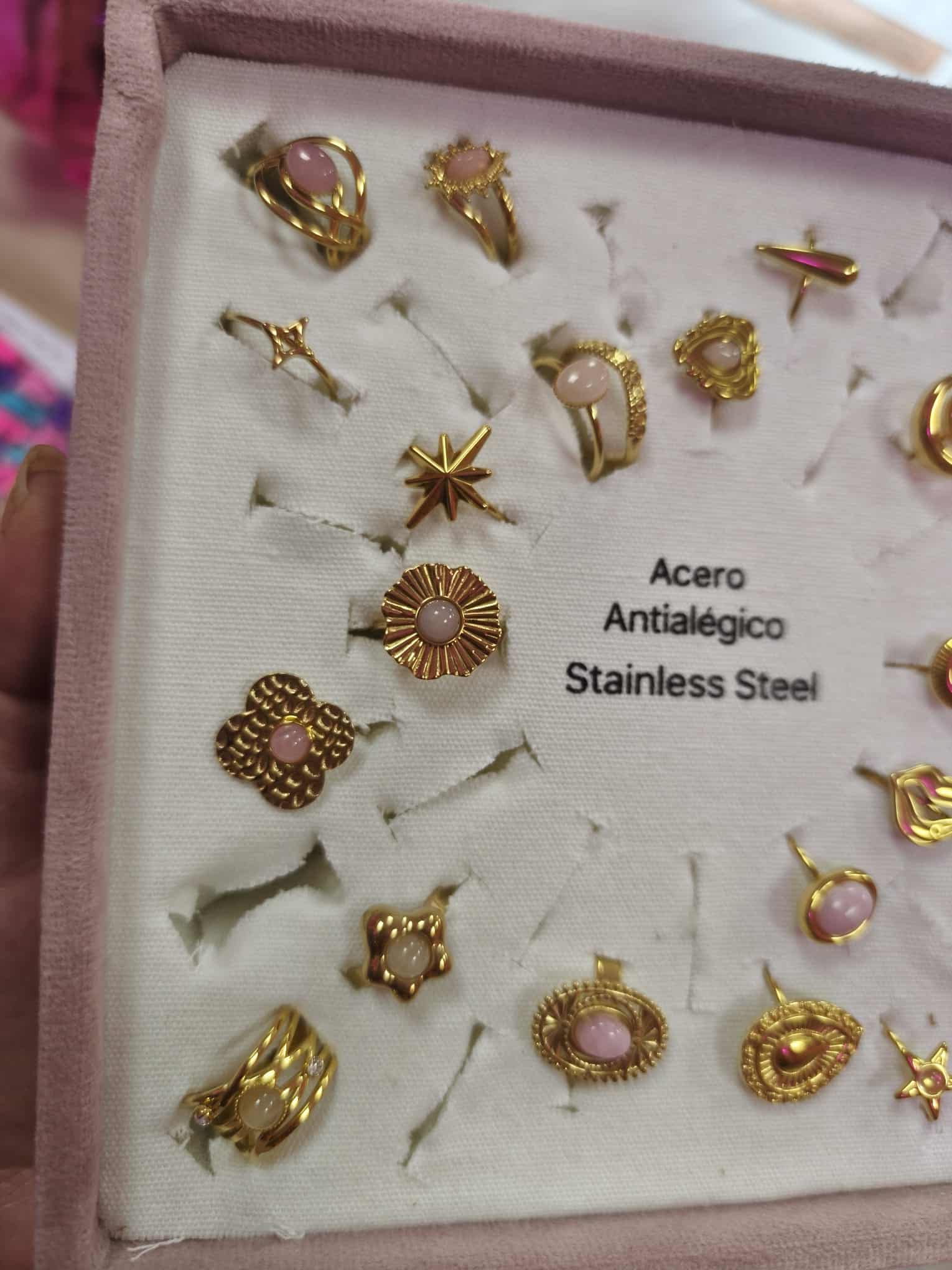 Anillos acero dorados temporada - Imagen 4