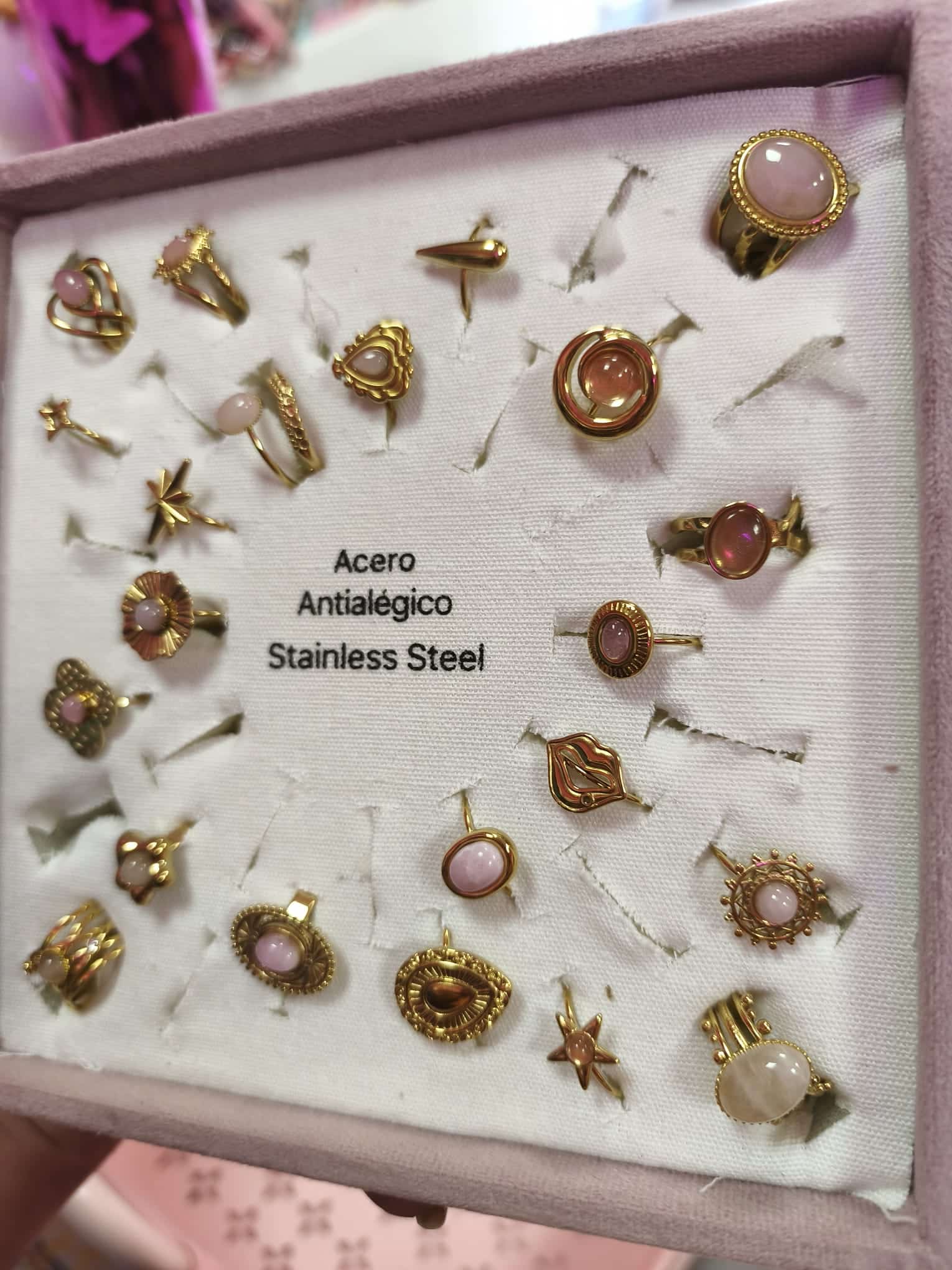 Anillos acero dorados temporada - Imagen 3