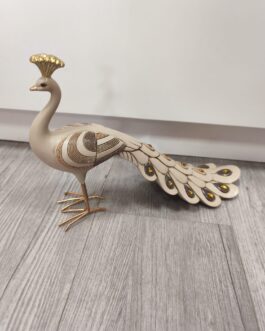 Figura pavo real resina