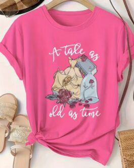 Camiseta elementos La Bella y la Bestia