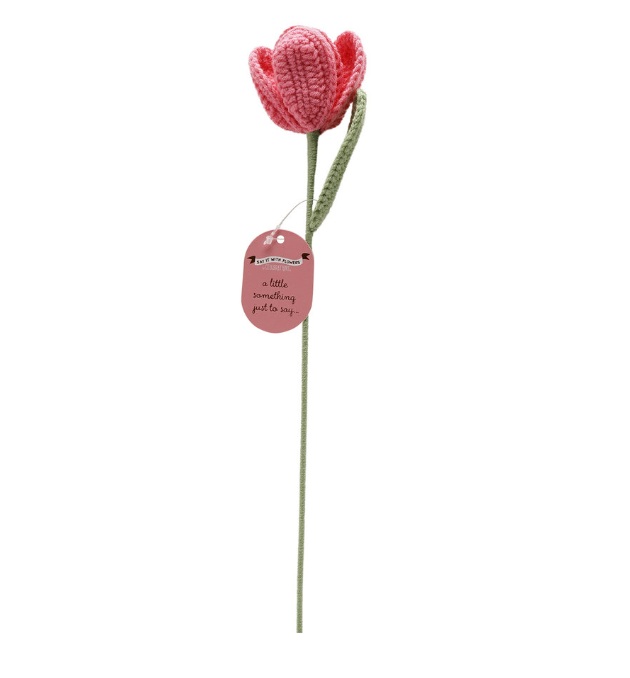 Tulipán de crochet
