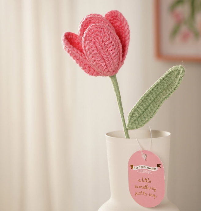 Tulipán de crochet - Imagen 2