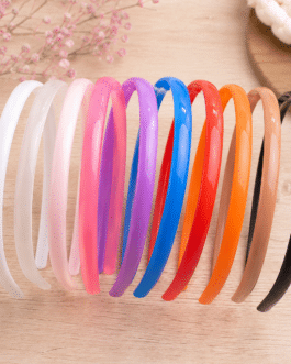 Diadema fina de colores