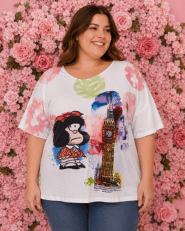 Camiseta curvy Mafalda en Londres