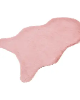 Tapete alfombra pelo rosa