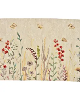 Mantel individual bordado flores