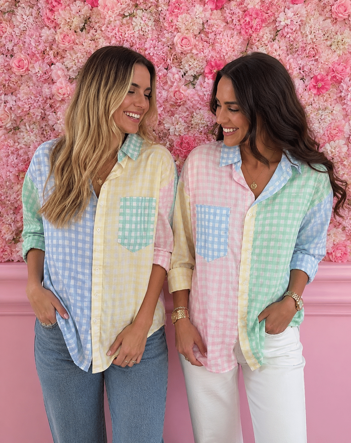 Camisas cuadros de colores