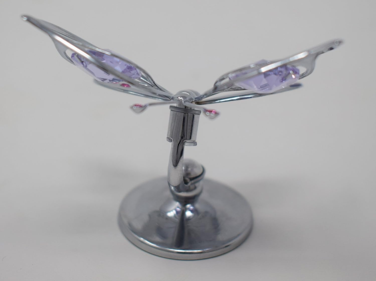Mariposa chapada en plata decorativa - Imagen 2