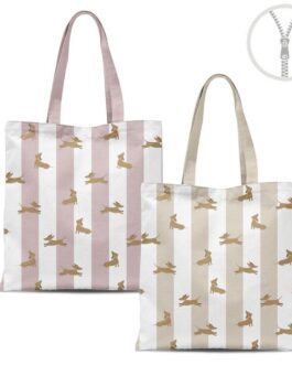 Totebag cremallera perros