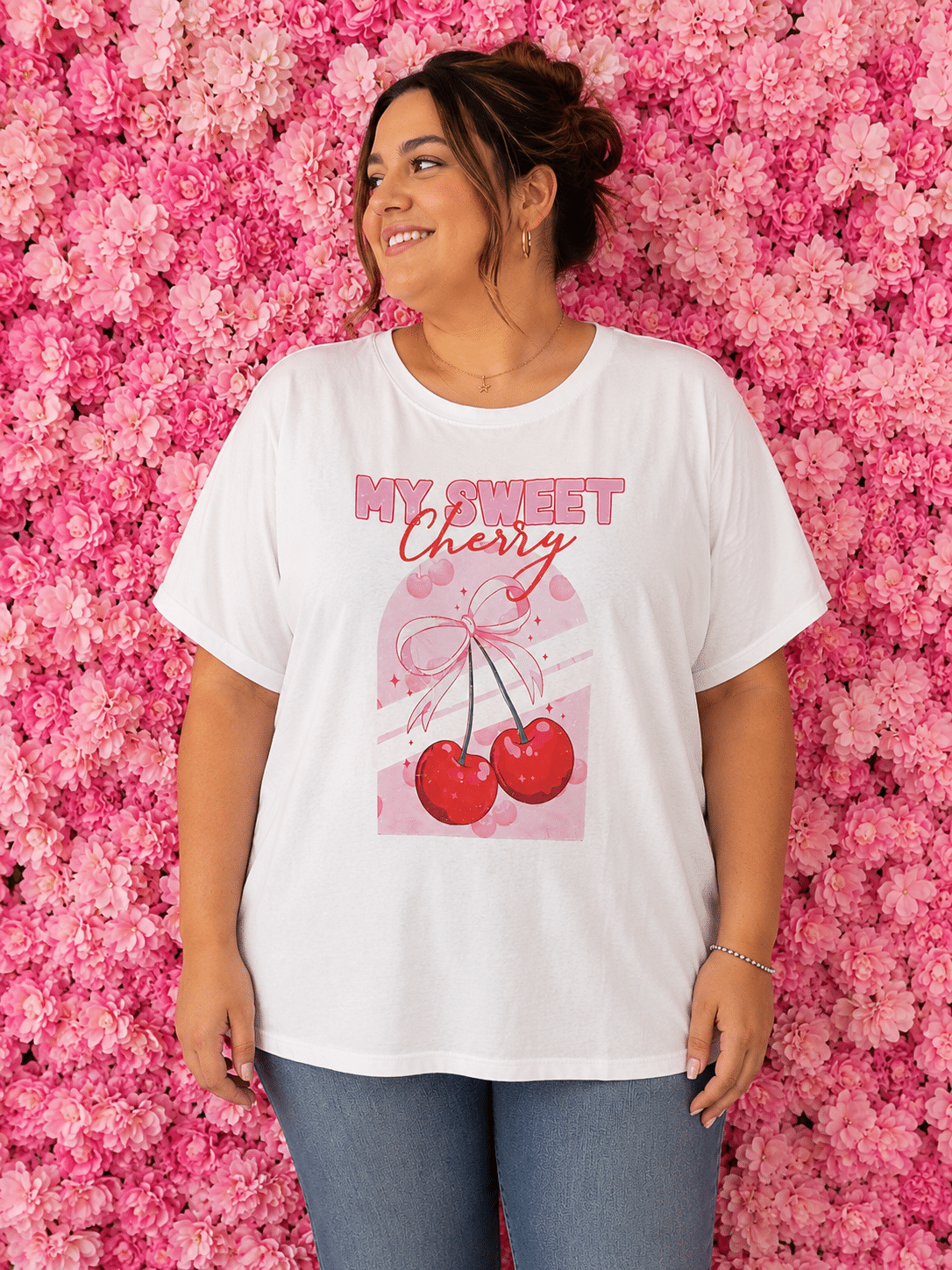 Camiseta curvy my sweet cherry