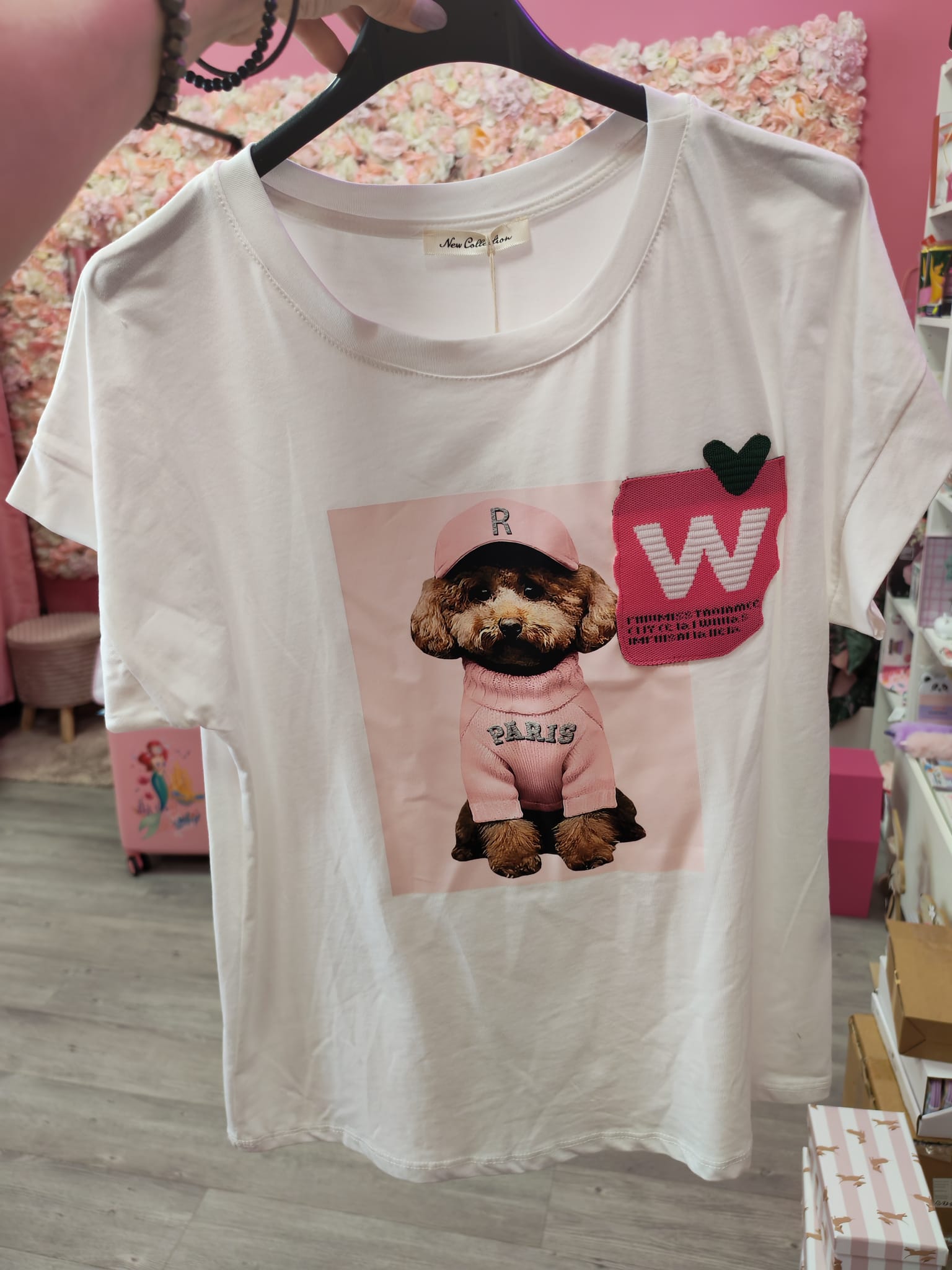 Camiseta perro divertido con bolsillo - Imagen 2