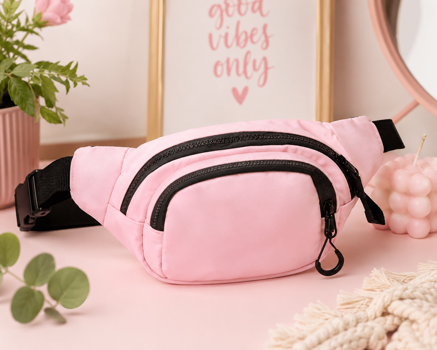 Riñonera mini rosa
