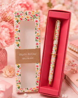 Bolígrafo roller floral