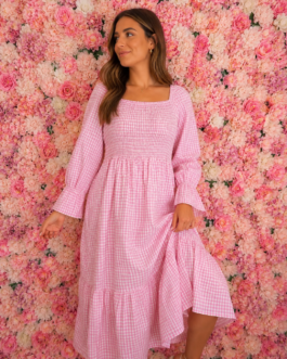 Vestido rosa vichy sweet