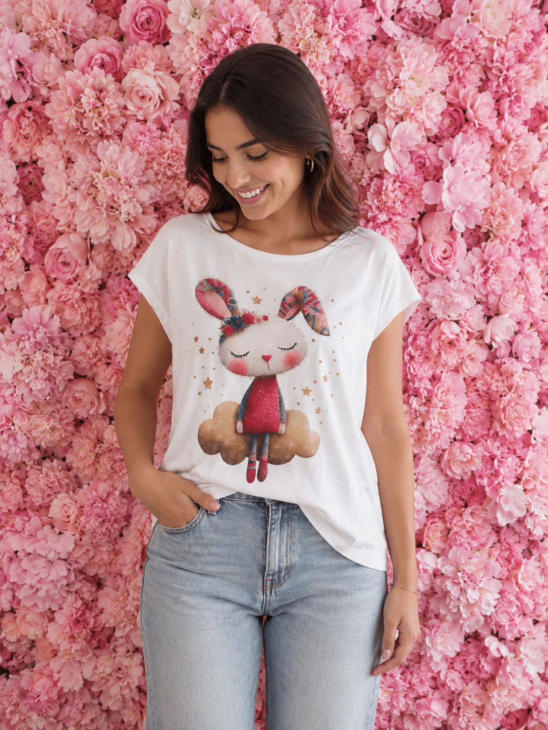 Camiseta conejita en nube