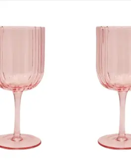 Copas vino rosas