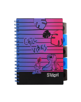 Libreta Stitch chill vibes