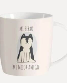 Taza husky mejor amigo
