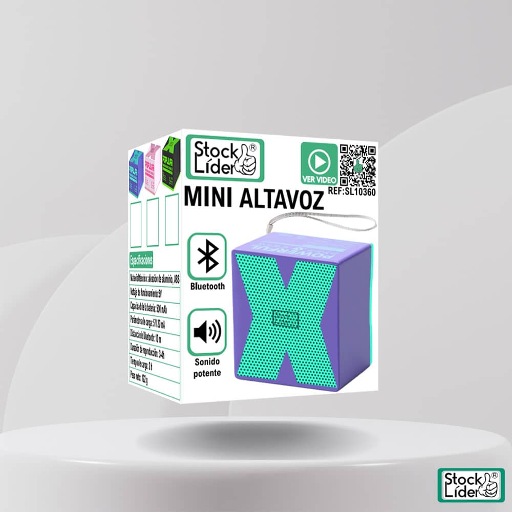 Mini altavoz rosa