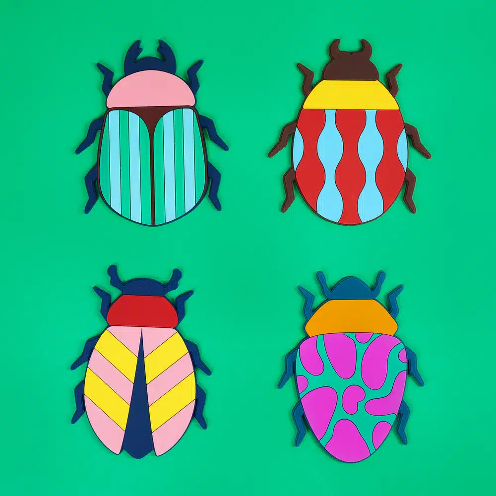 Posavasos escarabajos - Imagen 2