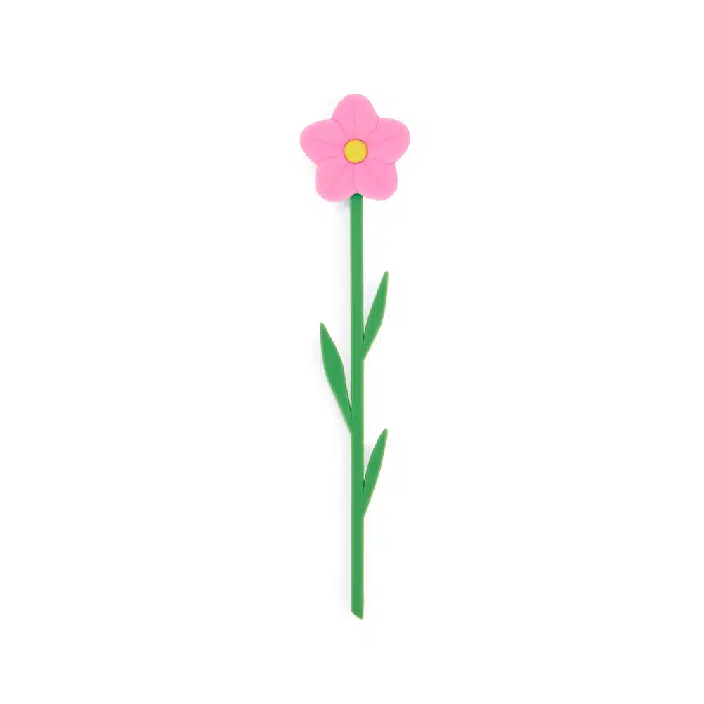 Marcapáginas flor rosa - Imagen 3