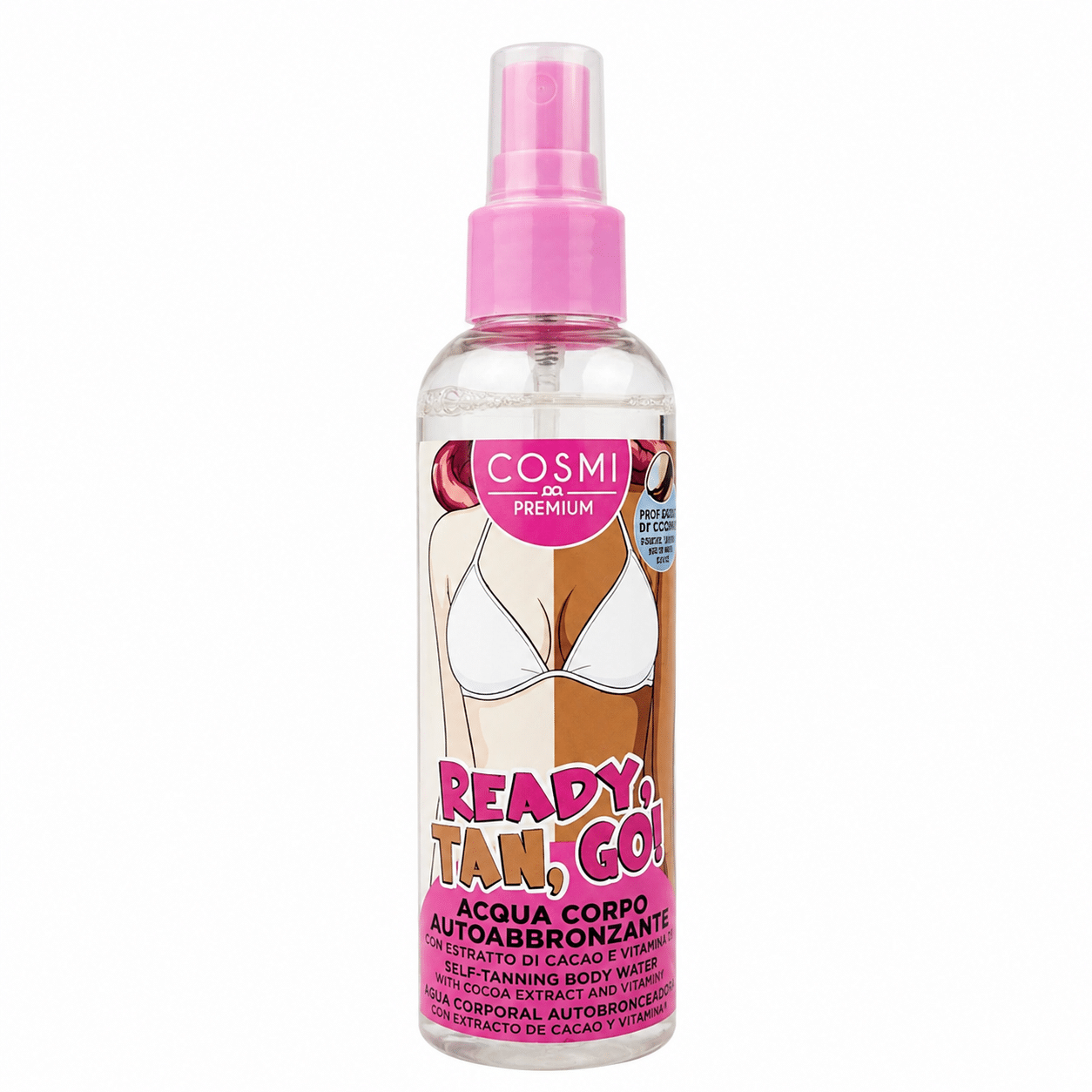 Agua corporal bronceadora